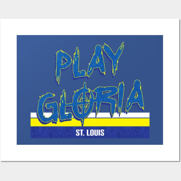 Gloria Go Blues Wall Art by Spilled Ink